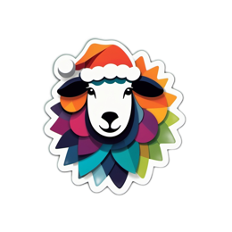 sheep christmas SVG PNG design