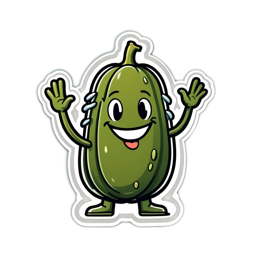 funny cartoon pickle SVG PNG design