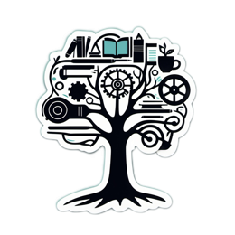 knowledge growth SVG PNG design with clean design elements
