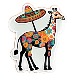 floral sombrero SVG PNG design with floral elements