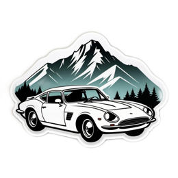 automotive mountains SVG PNG design