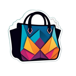 colorful handbag SVG PNG design with clean design elements