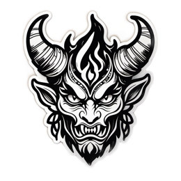 demonhead SVG PNG design with clean design elements