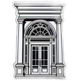 door structure SVG PNG design with clean design elements