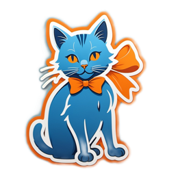 cat bow SVG PNG design with clean design elements