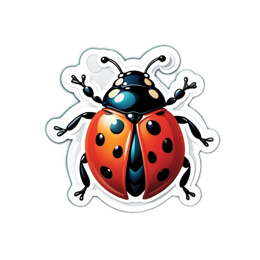 bug ladybug SVG PNG design with clean design elements