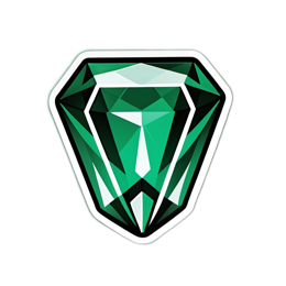 gemstone sticker SVG PNG design with clean design elements