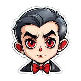 sticker character emotion SVG PNG design with clean design elements