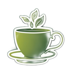 coffee tea leaves SVG PNG design with clean design elements