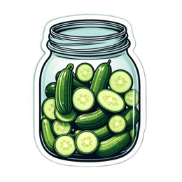 cucumbers jar SVG PNG design with clean design elements