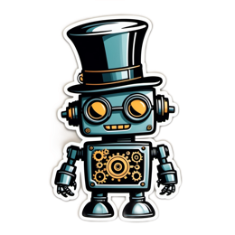 robot vintage mechanical SVG PNG design