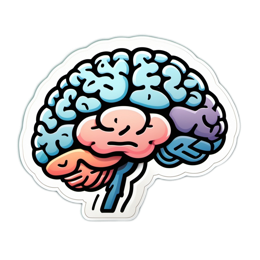 artistic brain SVG PNG design with clean design elements