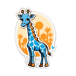 fantasy giraffe SVG PNG design with clean design elements
