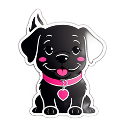 pet dog sticker SVG PNG design