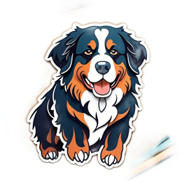 sticker berner ful SVG PNG design with clean design elements