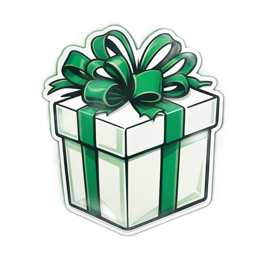 gift wrapping bow SVG PNG design with clean design elements