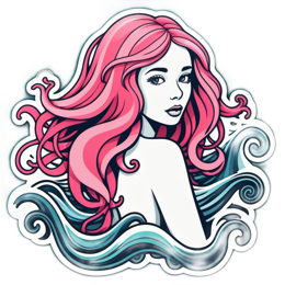 mermaid vibrant SVG PNG design