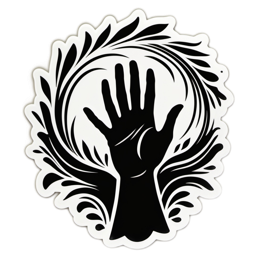 hand flora SVG PNG design with clean design elements, black and white floral elements