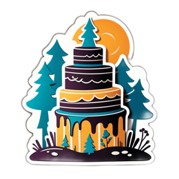 cake nature SVG PNG design with clean design elements