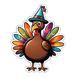farm turkey sticker SVG PNG design
