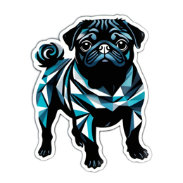 pug SVG PNG design with clean design elements