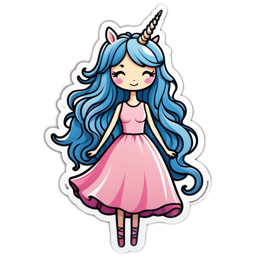 unicorn dress SVG PNG design
