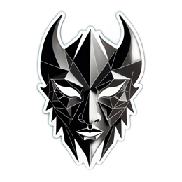 geometric mask SVG PNG design with clean design elements