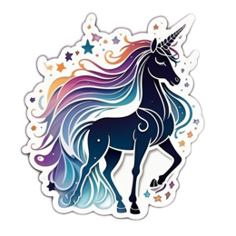 unicorn colors SVG PNG design