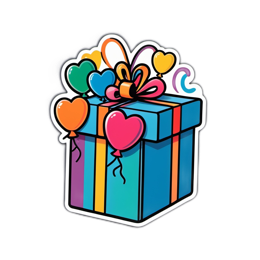 gift balloons SVG PNG design