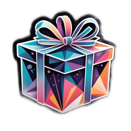 gift colorful SVG PNG design with clean design elements