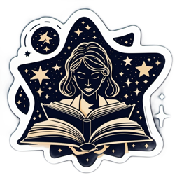 stars reading imagination SVG PNG design with clean design elements