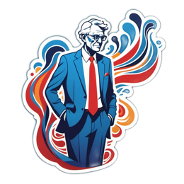 stylized portrait colorful SVG PNG design
