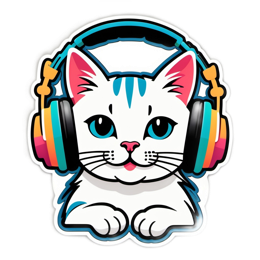 headphones playful SVG PNG design with clean design elements