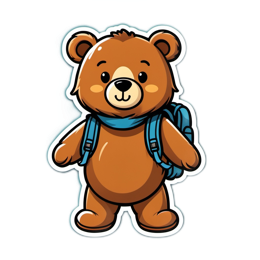 kids bear SVG PNG design with clean design elements