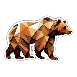 bear polygon SVG PNG design