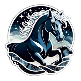 unicorn illustration SVG PNG design with clean design elements