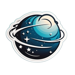 space stars SVG PNG design with clean design elements