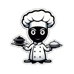 chef dishes SVG PNG design with clean design elements