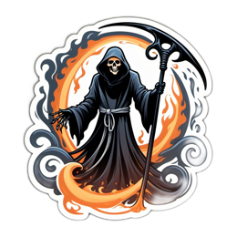 fantasy death SVG PNG design with clean design elements