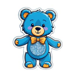 cute toy bear SVG PNG design with clean design elements