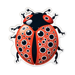 bug sticker SVG PNG design with clean design elements