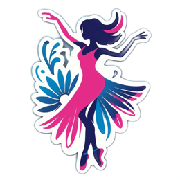 dance sticker SVG PNG design