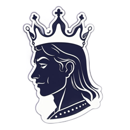 king crown SVG PNG design with clean design elements