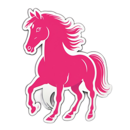 unicorn pink SVG PNG design with clean design elements