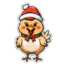 christmas chicken SVG PNG design