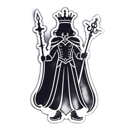 queen staff mystical SVG PNG design with clean design elements