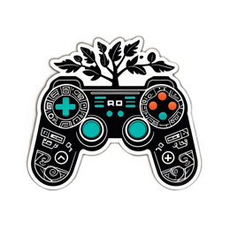 fantasy controller nature SVG PNG design with clean design elements