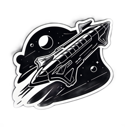 space ship SVG PNG design with clean design elements