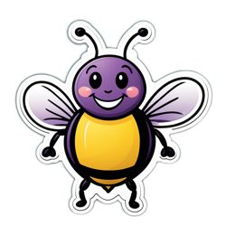 cartoon bee happy SVG PNG design
