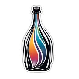 colorful bottle SVG PNG design